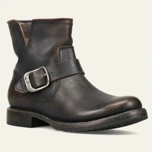 NEW FRYE VERONICA Flex Antiqued Black Bootie Size 8